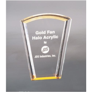 Gold Fan Halo Acrylic