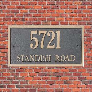bronze Casting house number Plaque