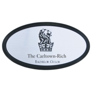 3x1.5 Full Color Oval Name Tag