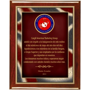 Rosewood Piano Finish Plaque